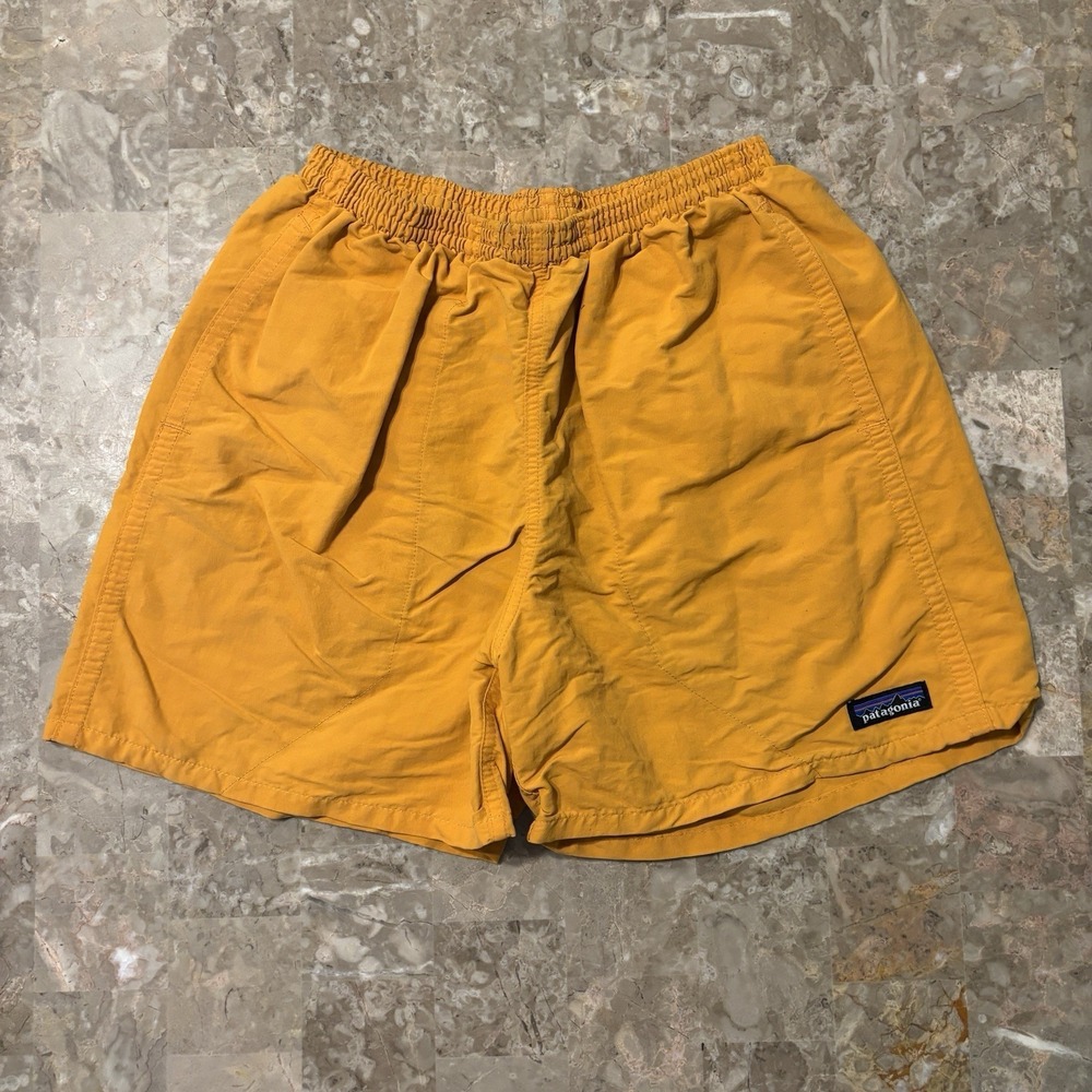 Patagonia Baggies Mens Small Orange Mango 5" Inseam Lined Beach River Hiking